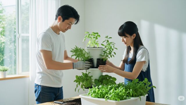 タワー型プランターの作り方