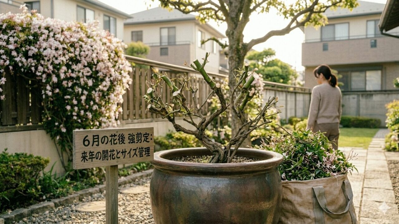 ハゴロモジャスミンよりも成長が穏やかで扱いやすい品種、ホワイトプリンセスの美しい花。