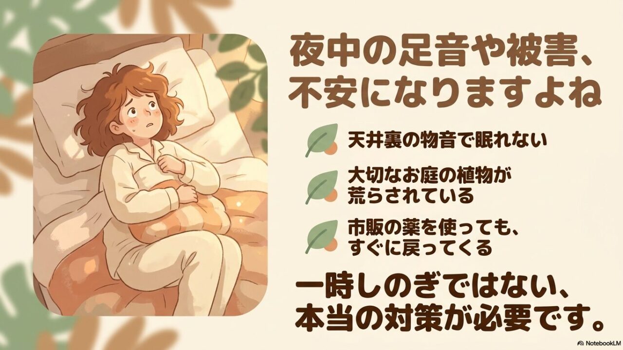 害獣を追い出すだけでなく、建築の専門知識を用いて家屋を修復・防除するプロテックの特徴を図解