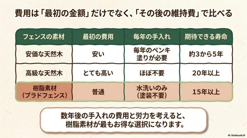 庭全体を高く囲むデメリットと、必要な場所だけを高くする引き算の設計術を図解