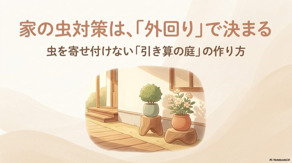 家の虫対策は外回りで決まる!虫を寄せ付けない引き算の庭の作り方