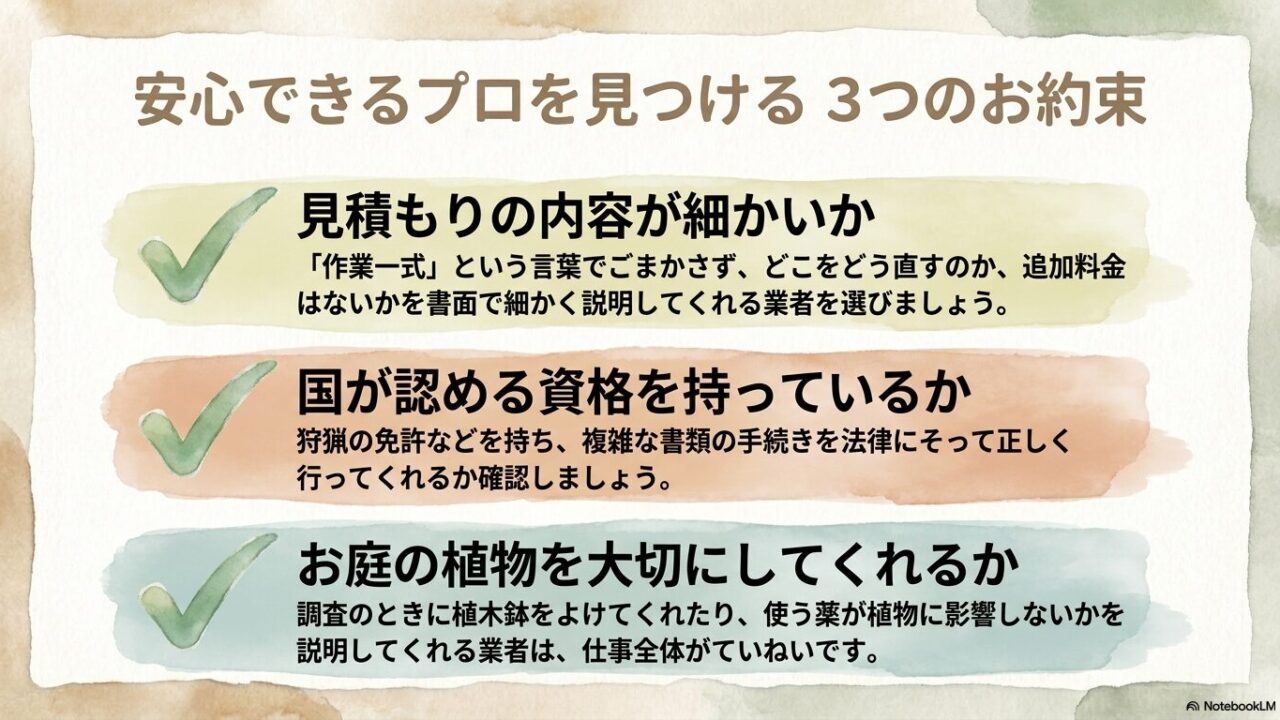「また来たらどうしよう」をなくす 保証の確認