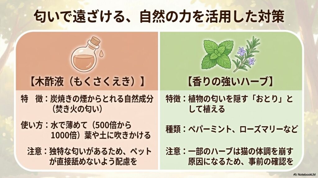植物がなくても家の壁に生えたコケがヤネホソバという毛虫のエサになることを解説したスライド
