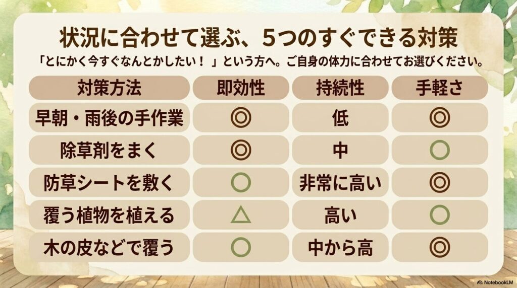 防草シートを敷く際の隙間ゼロを意識した施工の良例と悪例