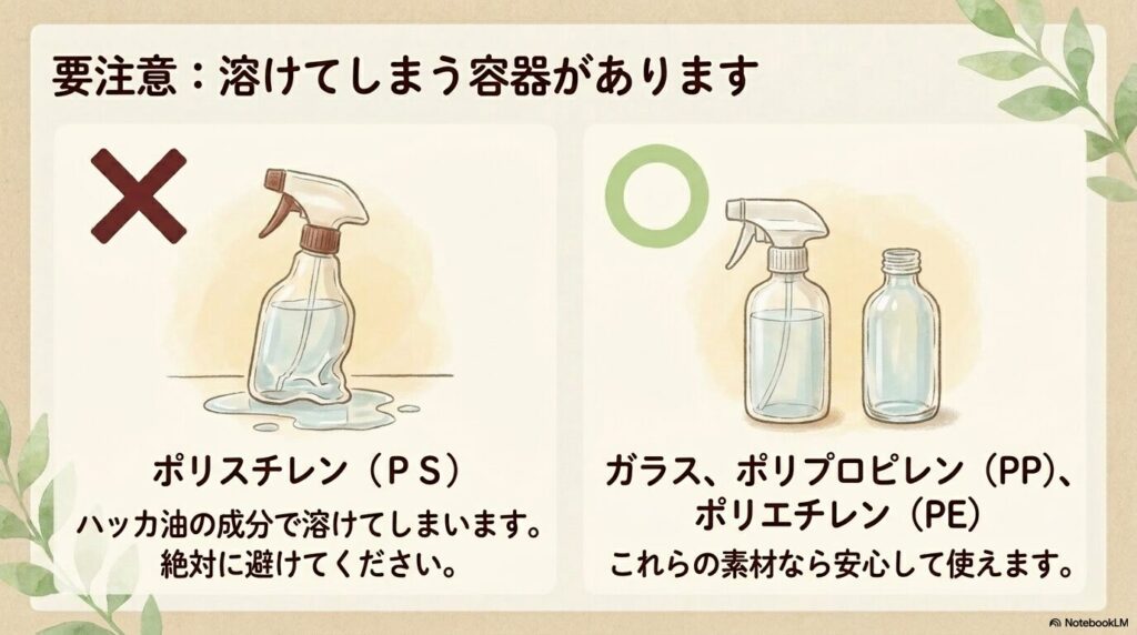猫は精油を分解する酵素を持たないため、ハッカ油の使用は中毒を引き起こす危険性があり絶対NGという注意喚起