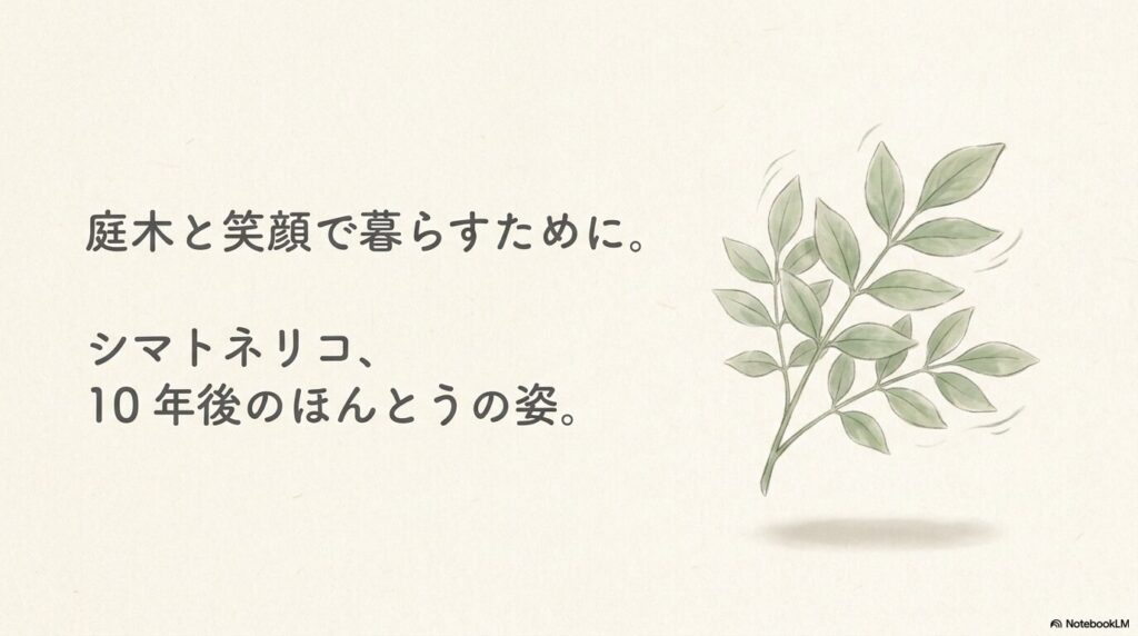 庭木と笑顔で暮らすために。シマトネリコ、10年後のほんとうの姿。