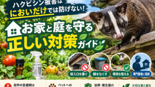 ハクビシンは匂いだけでは防げない