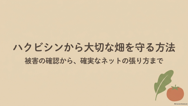 ハクビシンから大切な畑を守る方法のタイトル画像