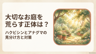ハクビシンとアナグマの見分け方と対策を解説するガイドの表紙イラスト